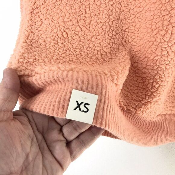 a.n.a A New Approach Women's Teddy Bear Sherpa Like Sweatshirt  Button Front XS - Picture 7 of 9